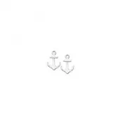 Sterling Silver Anchor Stud Earrings - Tiny & Mini